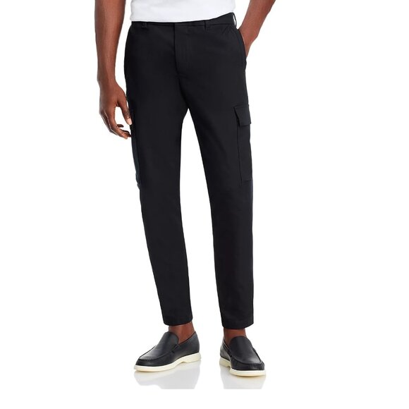 Hugo Boss Men's BOSS Kaiton Cargo Pocket Pants Tech Chino Stretch Slim Fit Black - Picture 1 of 8